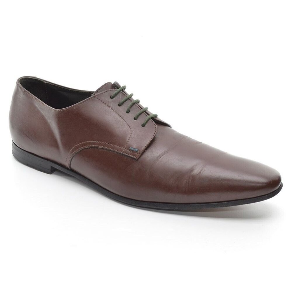 Men Paul Smith Brown Leather Venetian Oxfords UK 10.5